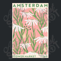 Flower Market - White Flower Amsterdam Crewneck Sweatshirt | Artistshot