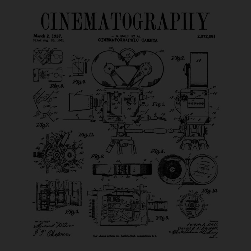 Movie Camera Vintage Patent T  Shirt Cinematography Movie Film Camera Toddler T-shirt by guillemotmare | Artistshot