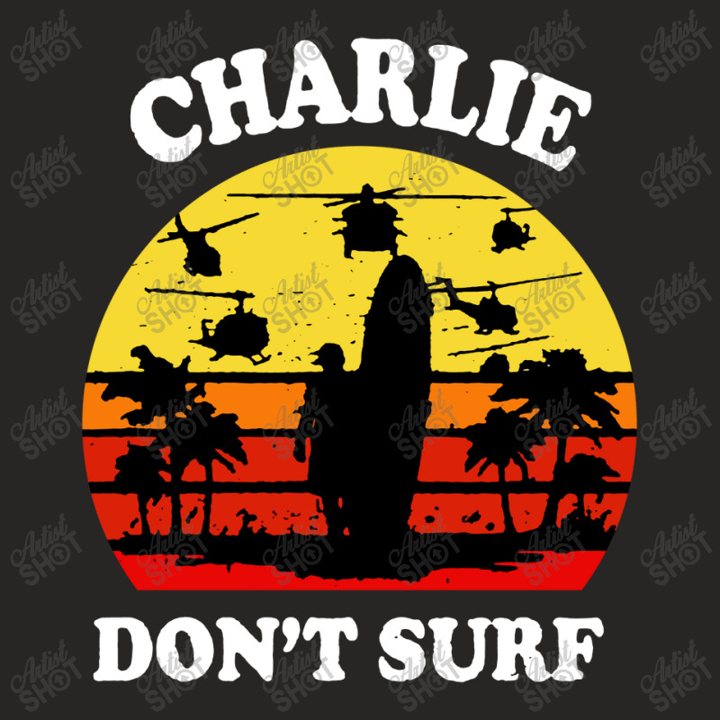 Don't Surf Military Vietnam War Ladies Fitted T-Shirt by Alitaz | Artistshot