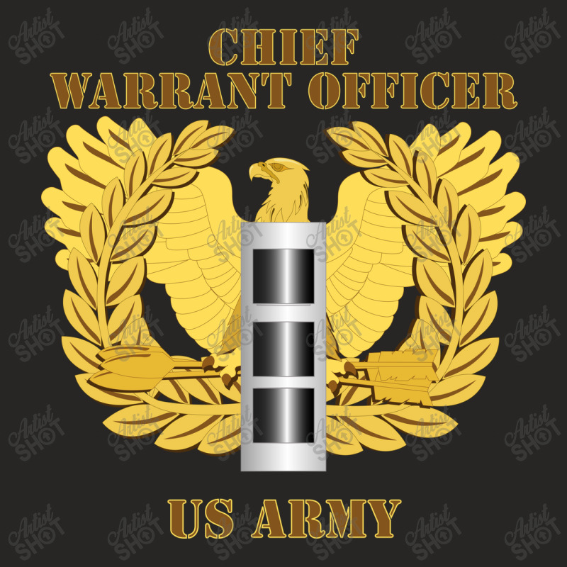 Emblem - Warrant Officer - Cw3 T-shirt Ladies Fitted T-Shirt by moonlight2270 | Artistshot