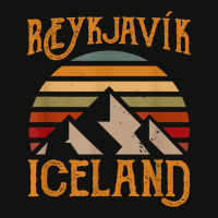 Retro Sun Reykjavik Iceland T Shirt Scorecard Crop Tee | Artistshot