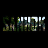 Sanhok Battlegrounds Map V-neck Tee | Artistshot