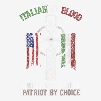 Italian By Blood American By Birth Patriot By Choice T Shirt Portrait Canvas Print | Artistshot