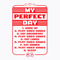 My Perfect Day Wake Up Play Video Games Repeat Retro Gamer Premium T S T-shirt | Artistshot