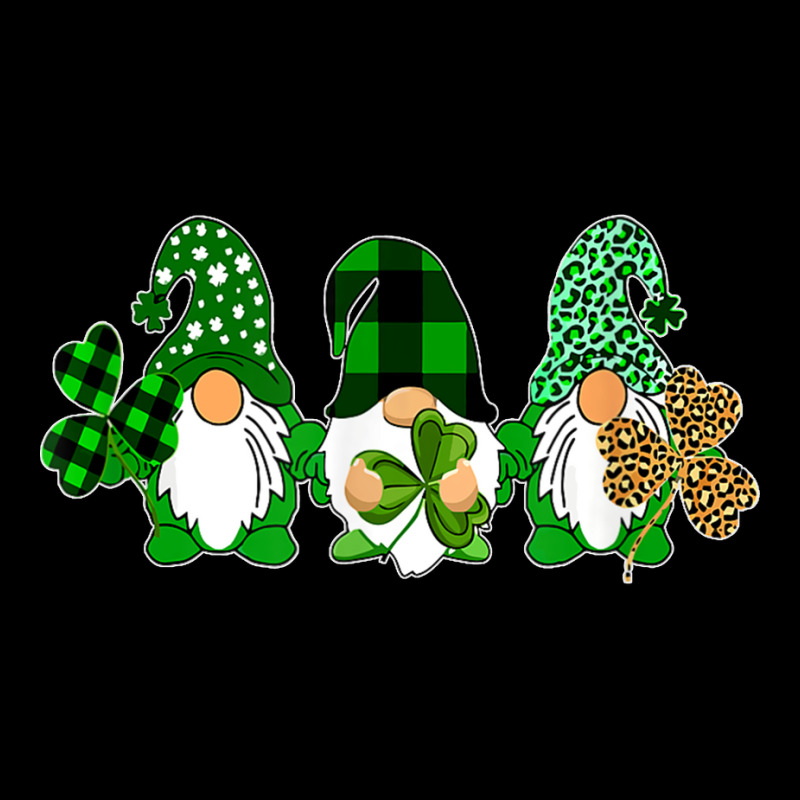 Three Gnomes Holding Shamrock Leopard Plaid St Patrick's Day T Shirt Lightweight Hoodie | Artistshot