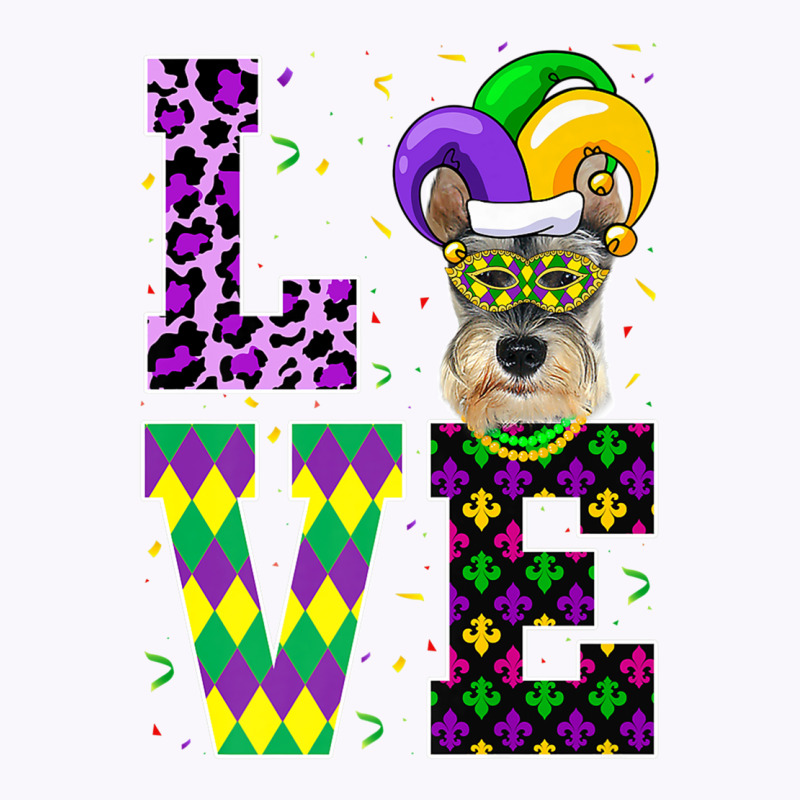 I Love Mardi Gras Festival Party Lover Funny Schnauzer Dog Premium T S Tank Top | Artistshot