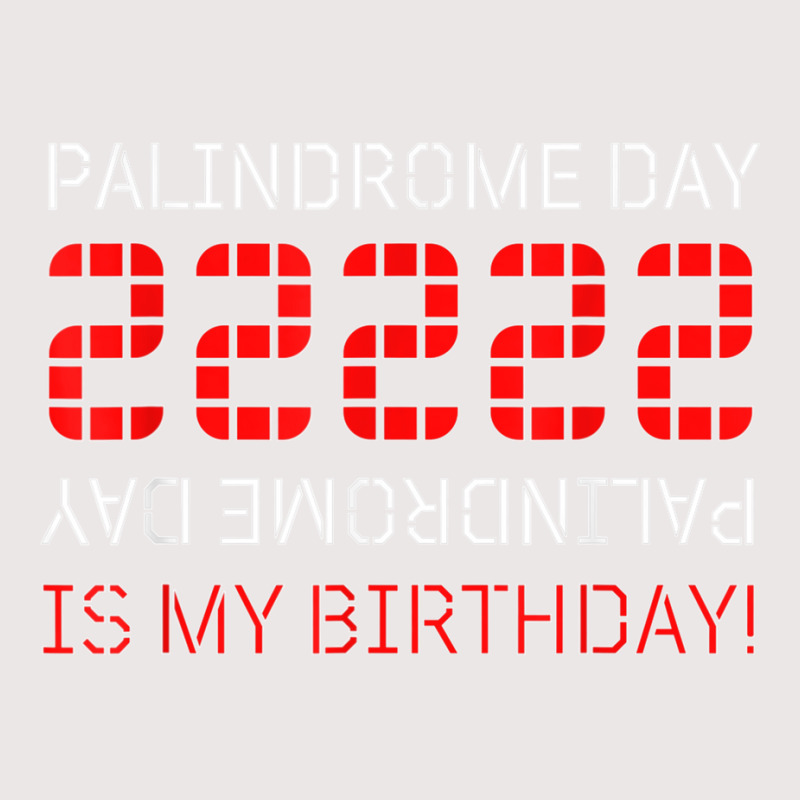 Palindrome Day 22222 Is My Birthday February 22 2022 Twosday T Shirt Pocket T-shirt | Artistshot