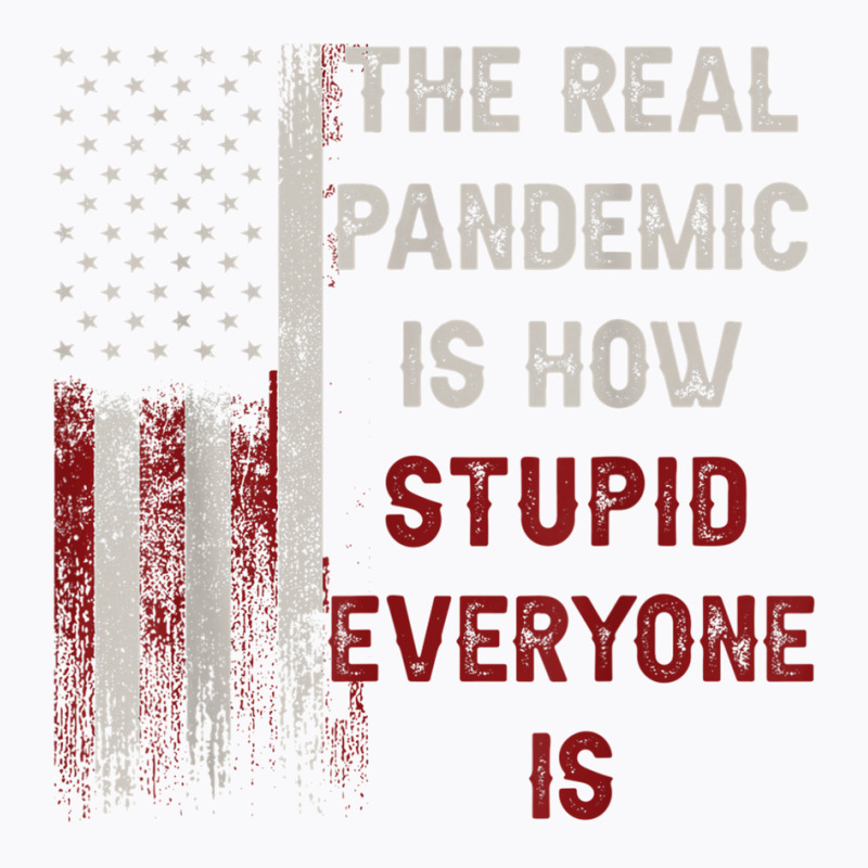 The Real Pandemic Is How Stupid Everyone Is 1776 Vintage T Shirt T-shirt | Artistshot