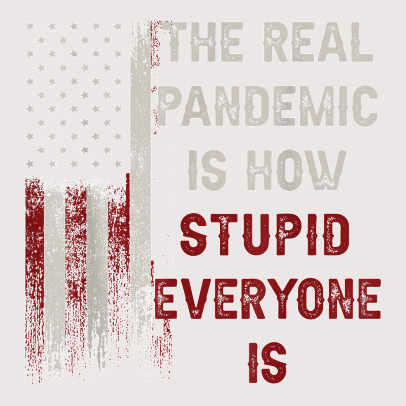 The Real Pandemic Is How Stupid Everyone Is 1776 Vintage T Shirt Pocket T-shirt | Artistshot