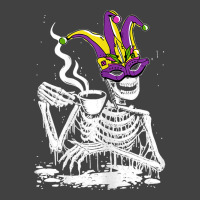 Womens Skeleton Drinking Coffee Mardi Gras Masquerade Parade Party T S Vintage T-shirt | Artistshot