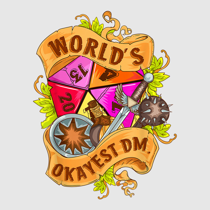 World Okayest Dm D20 Dice Gaming Rpg Board Games T Shirt Unisex Jogger | Artistshot