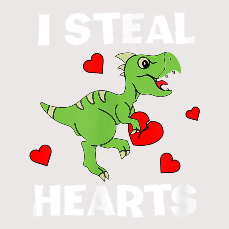 Cute Kids Dinosaur Valentines Day Lover I Steal Hearts T Shirt Pocket T-shirt | Artistshot