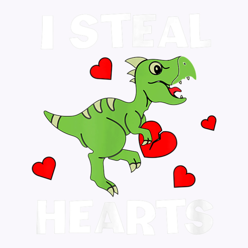 Cute Kids Dinosaur Valentines Day Lover I Steal Hearts T Shirt Tank Top | Artistshot