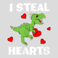 Cute Kids Dinosaur Valentines Day Lover I Steal Hearts T Shirt Men's Polo Shirt | Artistshot