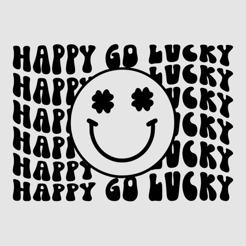 Happy Go Lucky Smiley Face Irish Shamrocks St Patricks Day Premium T S Exclusive T-shirt | Artistshot