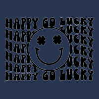 Happy Go Lucky Smiley Face Irish Shamrocks St Patricks Day Premium T S Men Denim Jacket | Artistshot