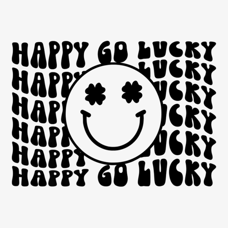 Happy Go Lucky Smiley Face Irish Shamrocks St Patricks Day Premium T S Champion Hoodie | Artistshot