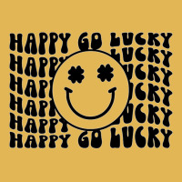 Happy Go Lucky Smiley Face Irish Shamrocks St Patricks Day Premium T S Vintage Hoodie And Short Set | Artistshot