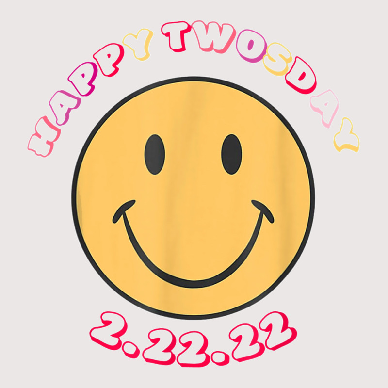 Happy Twosday Tuesday February 22nd 2022 Retro Smiley Face T Shirt Pocket T-shirt | Artistshot