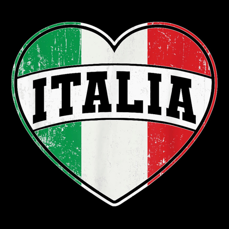 Italy Italia Italian Flag Heart Retro Vintage Design T Shirt Lightweight Hoodie | Artistshot