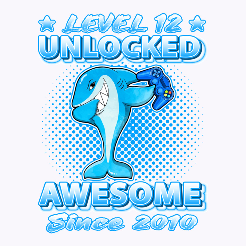 Level 12 Unlocked Born In 2010 Dabbing Shark 12th Birthday Pullover Ho Tank Top | Artistshot