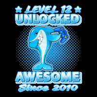 Level 12 Unlocked Born In 2010 Dabbing Shark 12th Birthday Pullover Ho Lightweight Hoodie | Artistshot