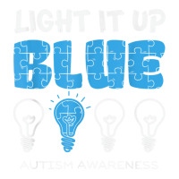 Light It Up Blue Autism Awareness April Mom Dad Kids Puzzle T Shirt Crewneck Sweatshirt | Artistshot