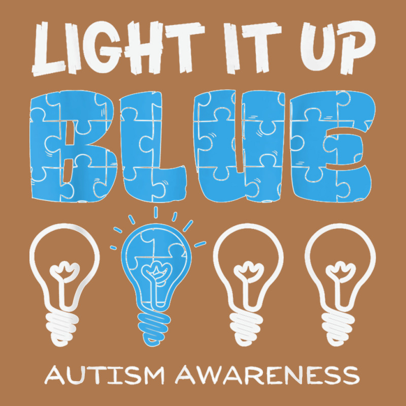 Light It Up Blue Autism Awareness April Mom Dad Kids Puzzle T Shirt Vintage Short | Artistshot