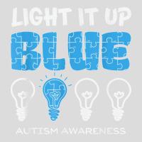 Light It Up Blue Autism Awareness April Mom Dad Kids Puzzle T Shirt Men's Polo Shirt | Artistshot