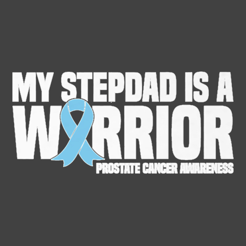 My Stepdad Is A Warrior Prostate Cancer Awareness Premium T Shirt Vintage T-shirt | Artistshot