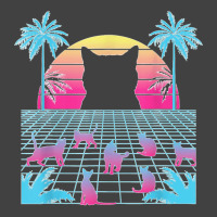 Vaporwave Cats Palm Trees Aesthetic Japanese Kawaii T Shirt Vintage T-shirt | Artistshot