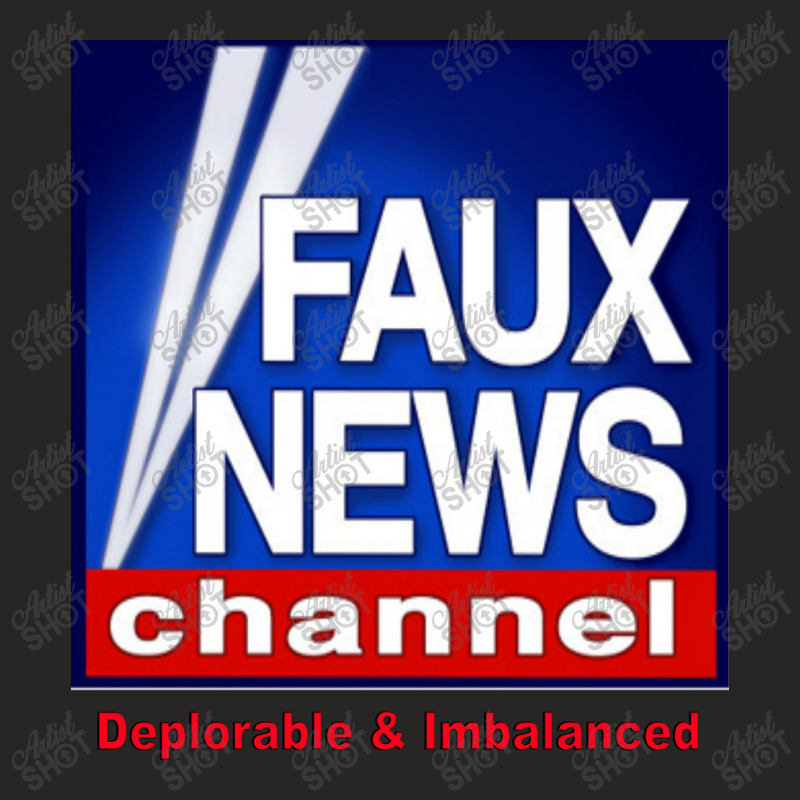 Faux Fox News Channel Deplorable & Imbalanced Political Satire Kid Ladies Fitted T-Shirt by moonlight2270 | Artistshot