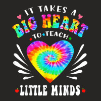 Groovy Retro It Takes A Big Heart To Teach Little Minds T Shirt Ladies Fitted T-shirt | Artistshot