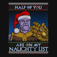 Half Of You Are On My Naughty List Pin-back Button | Artistshot