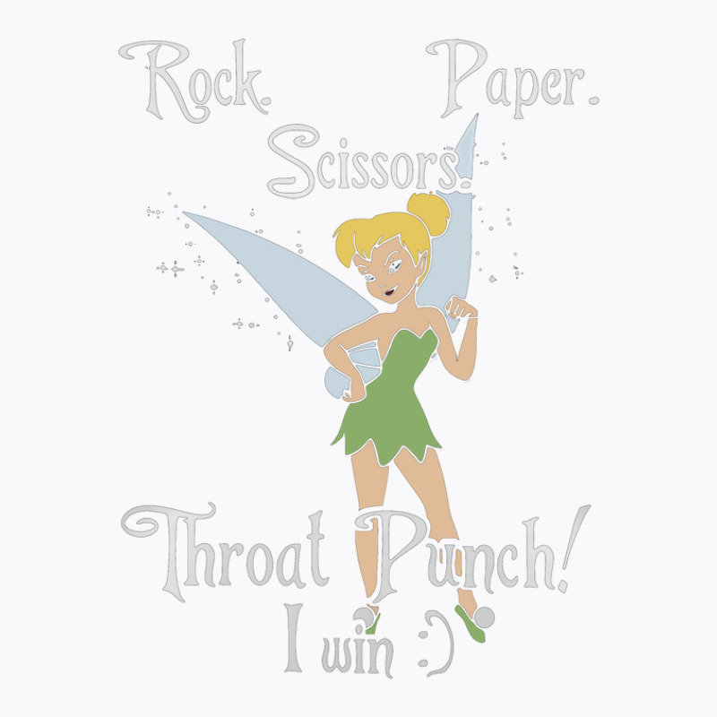 Tinkerbell Rock Paper Scissors T-Shirt by rastyrocl | Artistshot