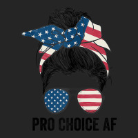 Pro Choice Af Reproductive Rights   Messy Bun Us Flag Tank Top Unisex Hoodie | Artistshot