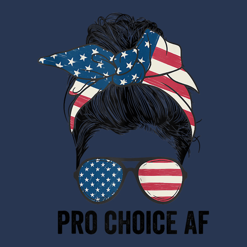 Pro Choice Af Reproductive Rights   Messy Bun Us Flag Tank Top Men Denim Jacket | Artistshot