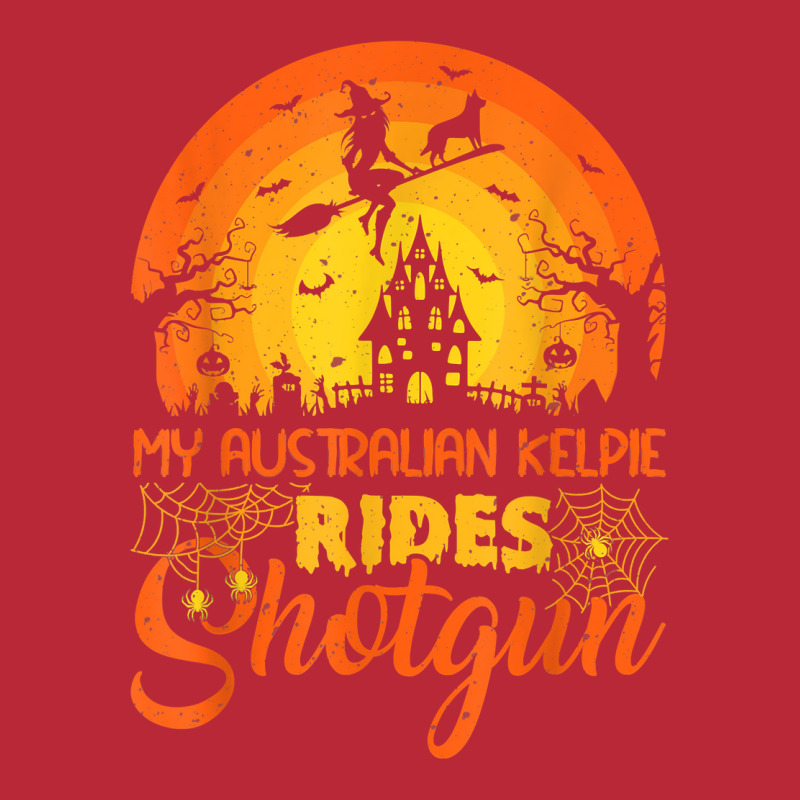 Vintage Sunset Australian Kelpie Dog Ride Shotgun Halloween T Shirt Women's V-Neck T-Shirt by rierauigentrythe | Artistshot