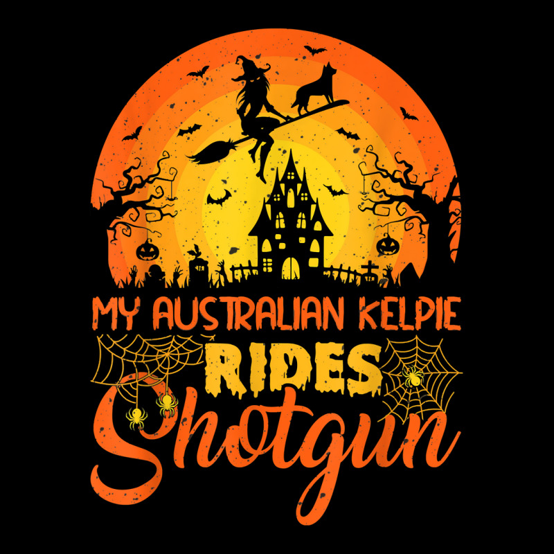 Vintage Sunset Australian Kelpie Dog Ride Shotgun Halloween T Shirt Cropped Sweater by rierauigentrythe | Artistshot