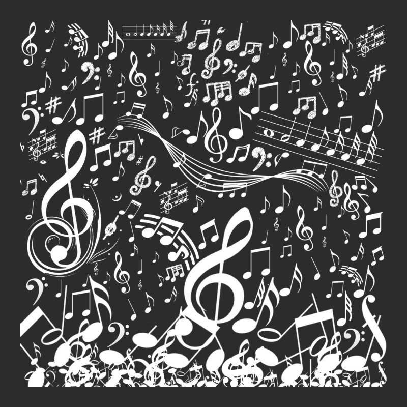 Music Notes Tile Pattern White Exclusive T-shirt by Backstabbed | Artistshot