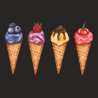 Assorted Ice Cream Cones T  Shirt Assorted Ice Cream Cones Set   Blueb Ladies Fitted T-shirt | Artistshot