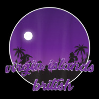 Virgin Islands British By Night With Palms T Shirt Baby Tee | Artistshot