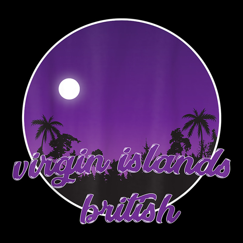 Virgin Islands British By Night With Palms T Shirt Baby Bibs by roussoevjaapg6u | Artistshot