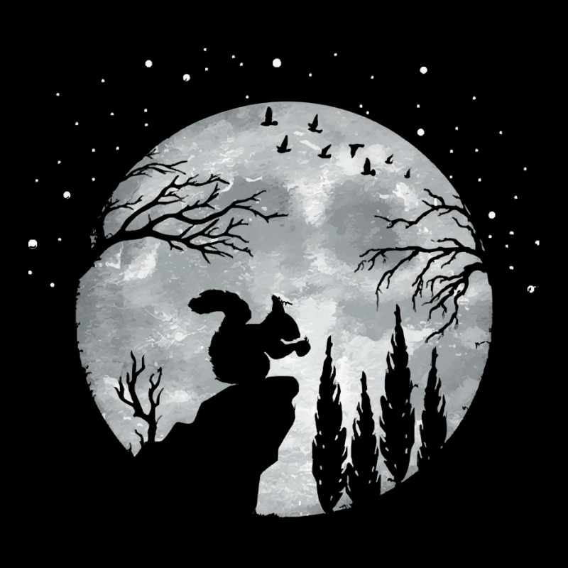 Squirrel T  Shirt Squirrel Forrest Animal Lover Full Moon At Night   S Baby Tee by jaylinconsidine282 | Artistshot