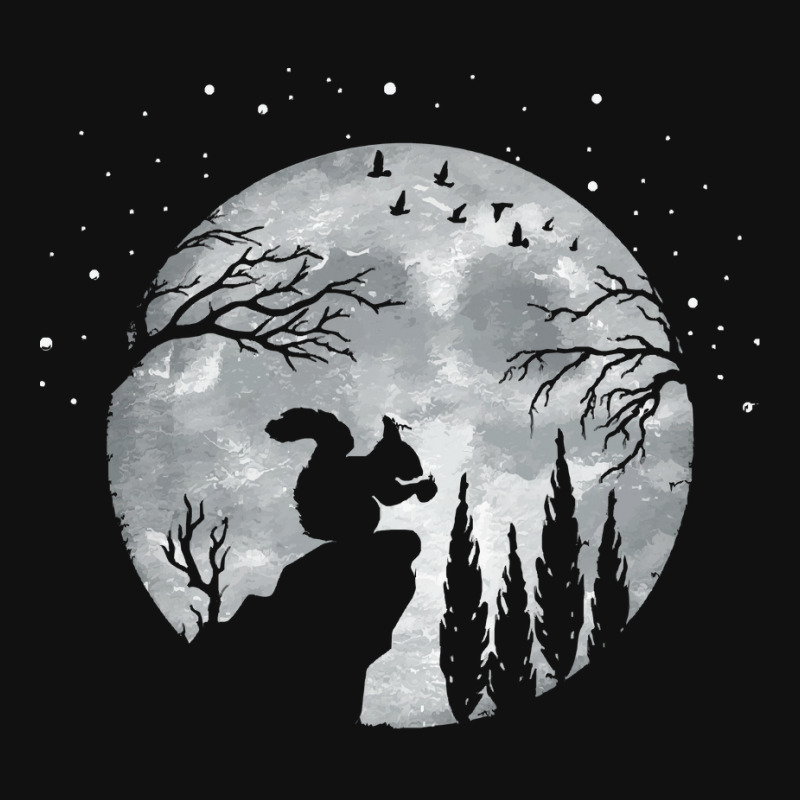 Squirrel T  Shirt Squirrel Forrest Animal Lover Full Moon At Night   S Baby Beanies by jaylinconsidine282 | Artistshot