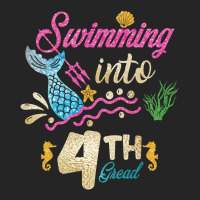 4th Grade Back To School Mermaid Swimming Girls Unisex Hoodie | Artistshot