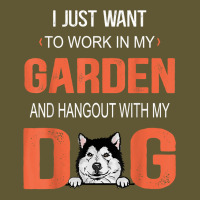 Work In My Garden And Hangout With My Dog Alaskan Malamute T Shirt Vintage Short | Artistshot