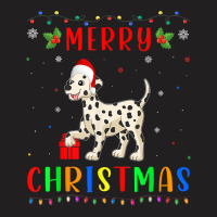 Xmas Light Dalmatian Dog Design Matching Christmas Pajama T Shirt T-shirt | Artistshot