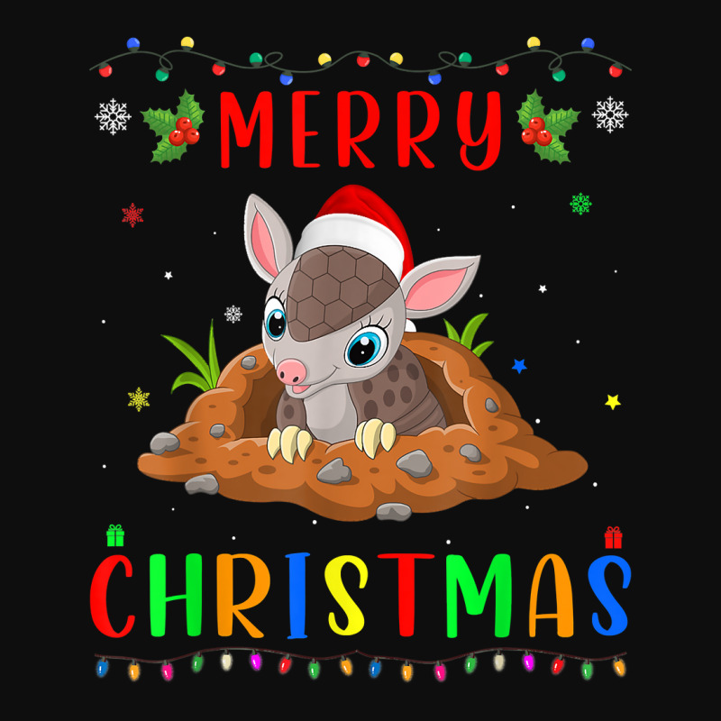 Xmas Light Armadillo Design Matching Christmas Pajama T Shirt Crop Top by morelypylagertq | Artistshot