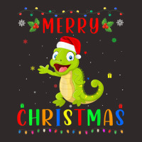 Xmas Light Chameleon Design Matching Christmas Pajama T Shirt Racerback Tank | Artistshot